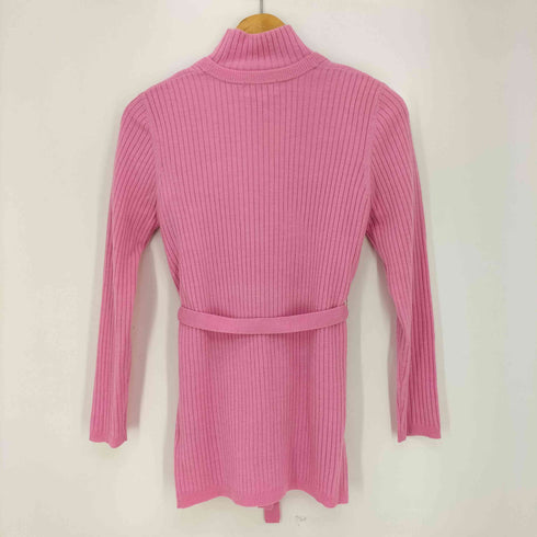 クレージュ courreges ロゴプレート ベルデッド Vネック 長袖カーディガン ハイネック 半袖ニット アンサンブル レディース どちらも38