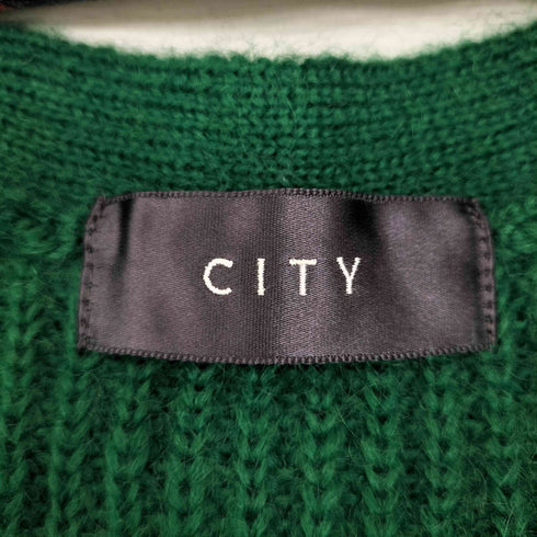 シティー CITY カラーモヘアニットカーディガン レディース FREE