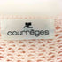 クレージュ courreges ベルデッド フード付き ボタンレス メッシュニットカーディガン レディース 9R