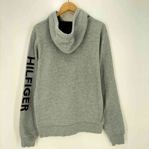 トミーヒルフィガー TOMMY HILFIGER エンブレム 袖 刺繍 ハーフボタン パーカー メンズ import:S