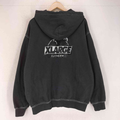 エクストララージ XLARGE RHINESTONE OG ZIP HOODED SWEATSHIRT ラインストーン オージー ジップ フーデッド スウェットシャツ メンズ L