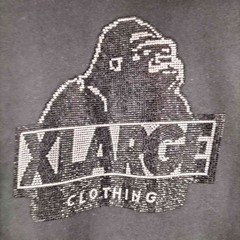 エクストララージ XLARGE RHINESTONE OG ZIP HOODED SWEATSHIRT ラインストーン オージー ジップ フーデッド スウェットシャツ メンズ L