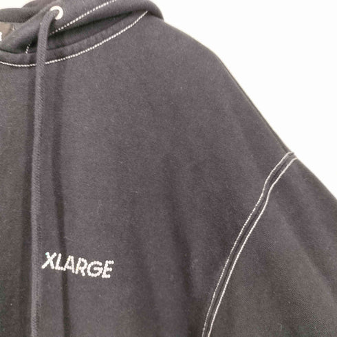 エクストララージ XLARGE RHINESTONE OG ZIP HOODED SWEATSHIRT ラインストーン オージー ジップ フーデッド スウェットシャツ メンズ L