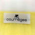クレージュ courreges ロゴ刺繍 フロントリボン ライトオンス クルーネック 長袖ニット レディース 9R