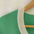 クレージュ courreges ボーダー フリルネック 七分袖 ニットカーディガン レディース FR:38