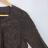 ITALIAN LAMB SKIN ステッチ ノーカラー ラムスキン レザージャケット レディース import:XS