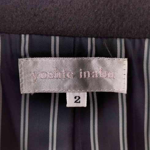 ヨシエイナバ YOSHIE INABA Loro Piana ロロピアーナ ウール アンゴラ Pコート レディース JPN:2