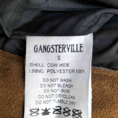 ギャングスタビル GANGSTERVILLE COW HIDE LEATHER PANTS SUEDE スエードレザーパンツ メンズ JPN:S