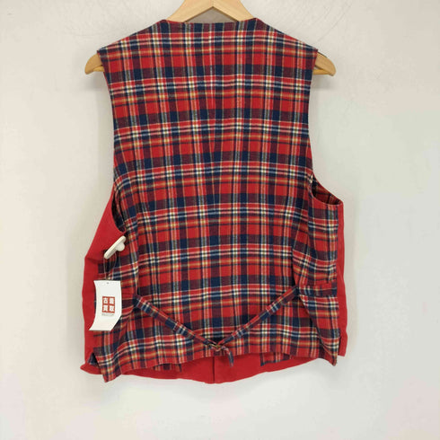 パパス papas チェック切替 ジレ メンズ JPN:L