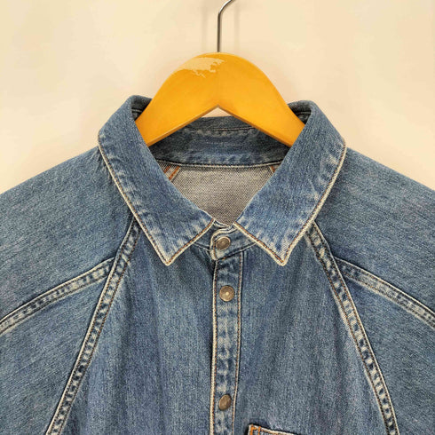 ディーゼル DIESEL ラグラン オーバーサイズデニムシャツ メンズ S