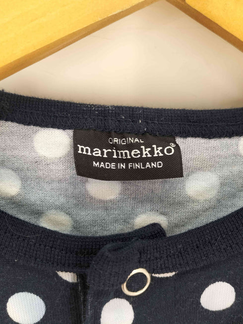 マリメッコ marimekko ドット柄 ヘンリーネックカットソー レディース 140
