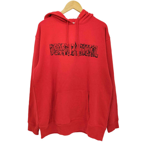DEATH BY METAL 両面プリント プルオーバーパーカー メンズ JPN:XL