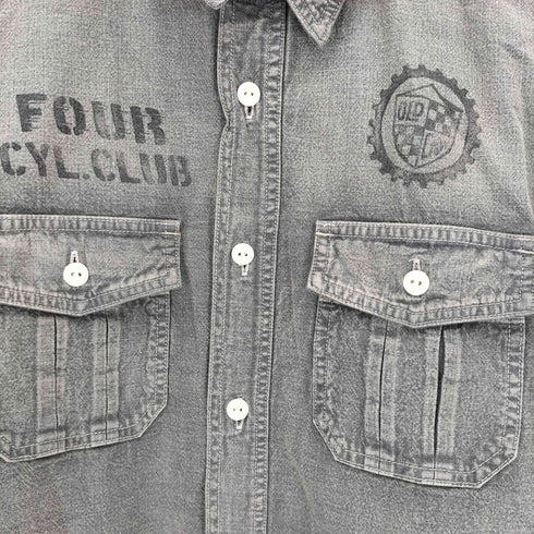 オールドクロウ OLD CROW FOUR CYL. RACE - L/S WORK SHIRTS メンズ JPN:XL