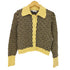 ザラ ZARA ジオメトリックジャガードカーディガン レディース import:M