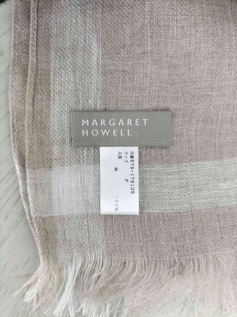 マーガレットハウエル MARGARET HOWELL リネン100 大判ストール レディース FREE