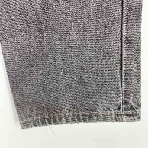 リーバイス Levis 80-90S ボタン裏653 ボールドウィン工場 501 先染めブラック ダメージ ボタンフライ デニム パンツ メンズ W28 L32