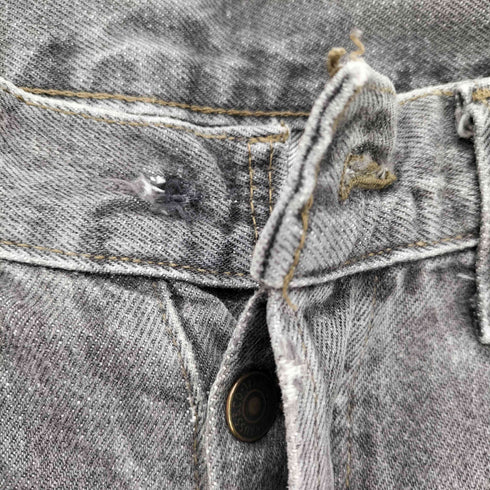 リーバイス Levis 90S 501 USA製 653 ボールドウィン工場 先染めブラック ボタンフライ デニム パンツ メンズ W32 L30