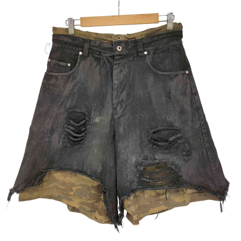 underwater layered denim shorts メンズ 175/84