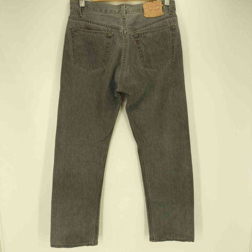 リーバイス Levis 90S 501 USA製 ボタン裏544 マッカレン工場 先染めブラック ボタンフライ デニム パンツ メンズ W33 L34
