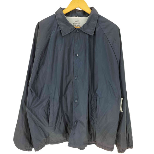 アンチソーシャルソーシャルクラブ ANTI SOCIAL SOCIAL CLUB ロゴ バックプリント コーチジャケット メンズ import:XL