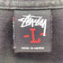 ステューシー Stussy Stock Logo ラメ ストックロゴ 両面プリント 長袖 カットソー メンズ import:L