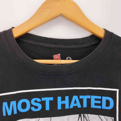 ヘインズ Hanes MOST HATED モースト ヘイティド プリントクルーネック Tシャツ メンズ JPN:XL
