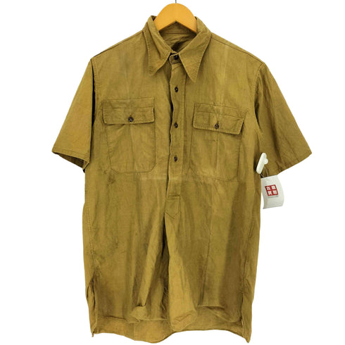 シングルステッチ ミリタリー プルオーバー S/S サファリシャツ メンズ 39