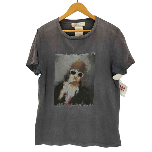 レミレリーフ REMI RELIEF アーティスト メガネモザイクアートプリント 半袖Tシャツ メンズ XL