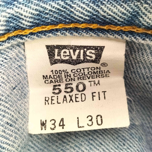 リーバイス Levis 00S コロンビア製 ボタン裏748 550 RELAXED FIT ジップフライデニムパンツ メンズ 34
