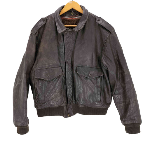 ショット Schott 80S USA製 ボアベストライナー付き A-2 レザーフライトジャケット メンズ 48