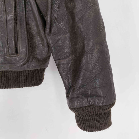 ショット Schott 80S USA製 ボアベストライナー付き A-2 レザーフライトジャケット メンズ 48