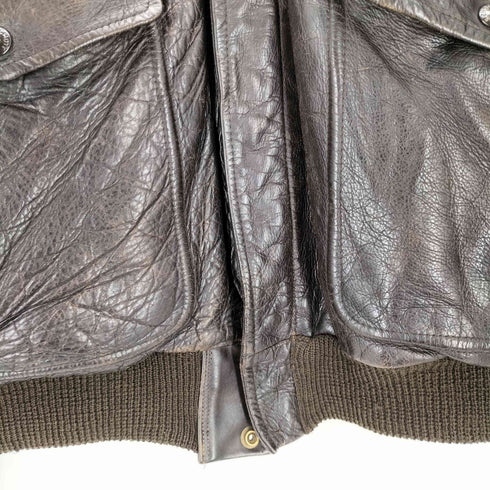 ショット Schott 80S USA製 ボアベストライナー付き A-2 レザーフライトジャケット メンズ 48