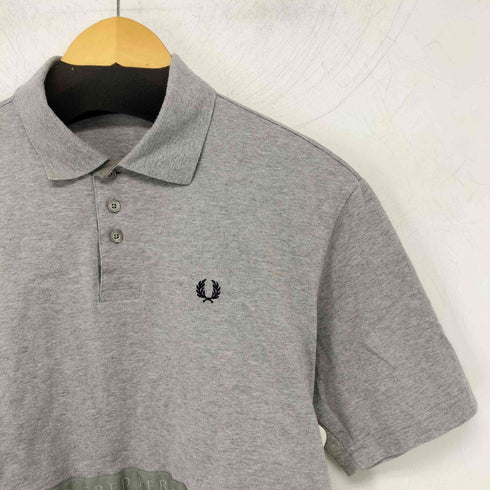 フレッドペリー FRED PERRY ロゴライン デザイン ポロシャツ メンズ JPN:S