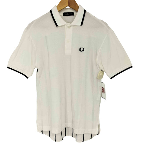 フレッドペリー FRED PERRY バックパネル ストライプ柄 鹿の子 ポロシャツ メンズ JPN:S