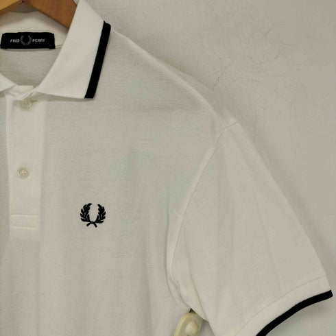 フレッドペリー FRED PERRY バックパネル ストライプ柄 鹿の子 ポロシャツ メンズ JPN:S