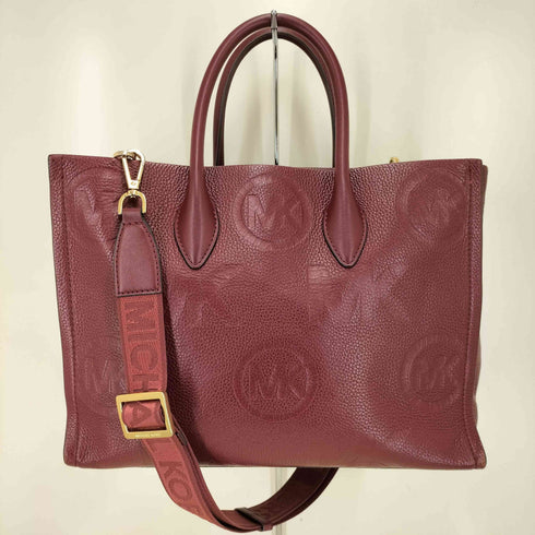 マイケルコース Michael Kors MIRELLA ミレラ ロゴ エンボス レザー トートバッグ レディース