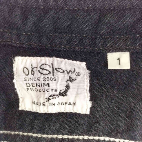 オアスロウ orSlow リネン ウール ノーカラー シャツジャケット メンズ JPN:1