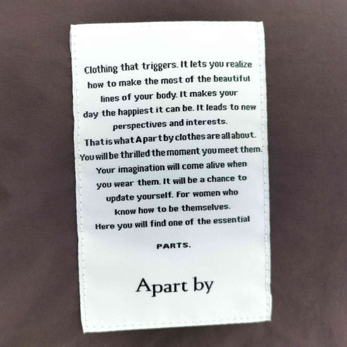アパートバイローリーズ apart by lowrys 25aw エアサーマル2WAYブルゾン レディース JPN:S