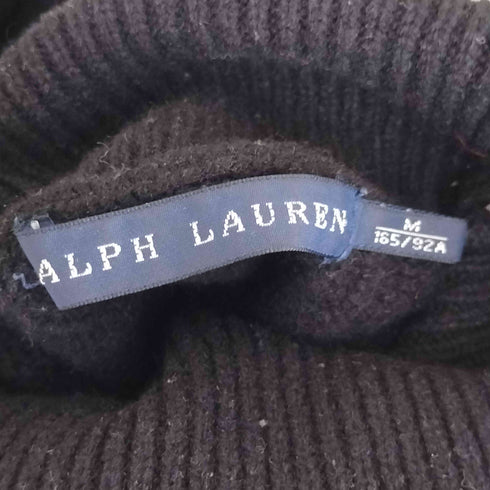 ラルフローレン RALPH LAUREN ポニー刺繍 ケーブル編み タートル ネックセーター レディース M