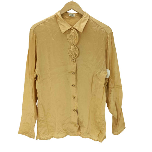 BASILE MADE IN ITALY SILK 100% イタリア製 絹 シルク 装飾 ブラウス シャツ レディース