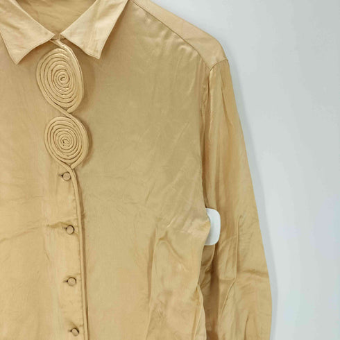 BASILE MADE IN ITALY SILK 100% イタリア製 絹 シルク 装飾 ブラウス シャツ レディース