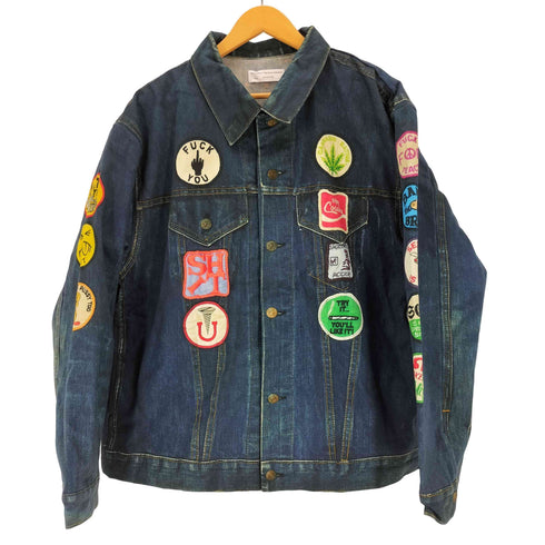 TOLQ トルク Trompe L'oeil Printed Jacket トロンプルイユ 転写 デニムジャケット メンズ 42