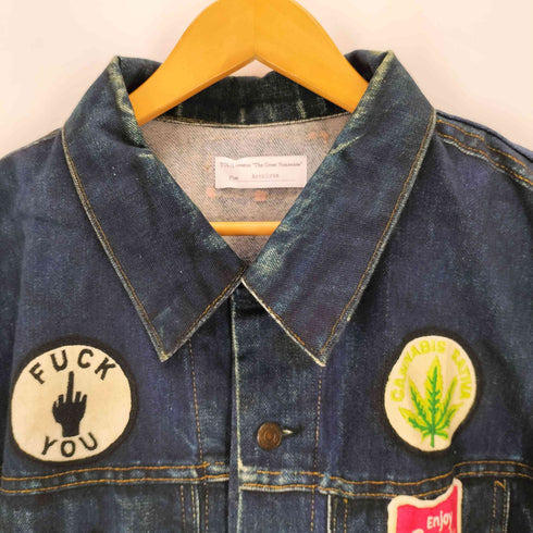 TOLQ トルク Trompe L'oeil Printed Jacket トロンプルイユ 転写 デニムジャケット メンズ 42