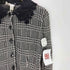 ベラペレ VERA PELLE MADE IN ITALY イタリア製 レース カラー ツイード チェック クロップド ジャケット レディース EUR:42