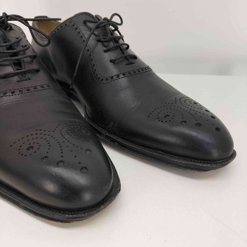 Trading Post 13576 プレーントゥ パンチング レザー シューズ メンズ JPN:41