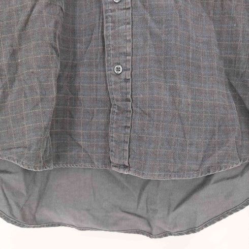 ファーストダウン FIRST DOWN 細畝コーデュロイ チェック L/S シャツ メンズ JPN:M