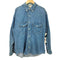 COSI I'UOMO 90s USA製 ライトデニム ボタンダウン 長袖 ワークシャツ ダンガリーシャツ メンズ import:M