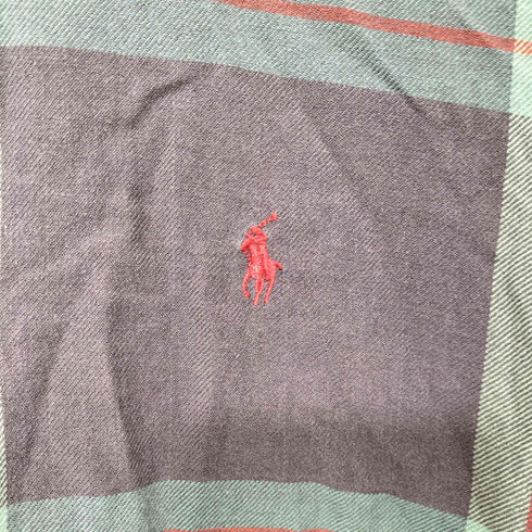 ポロバイラルフローレン Polo by RALPH LAUREN 90S LOWEL SPORT ポニー刺繍 チェック 長袖 フランネルシャツ メンズ import:L
