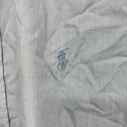 ポロラルフローレン POLO RALPH LAUREN コットン100 スリムフィット ポニー刺繍 マチ付 長袖シャツ メンズ 17/43