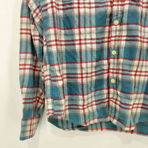 ジェイクルー J.CREW SLIM PLAID FLANNEL SHIRT スリム プラッド フランネル シャツ メンズ import:L